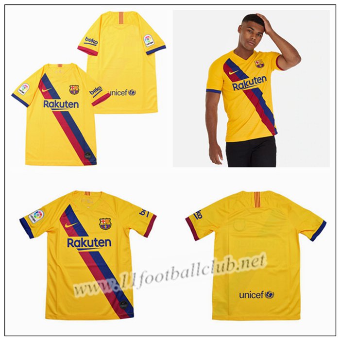 Nouveau Maillot de Foot Barca Enfant Exterieur Nike 19/20 Pas Cher