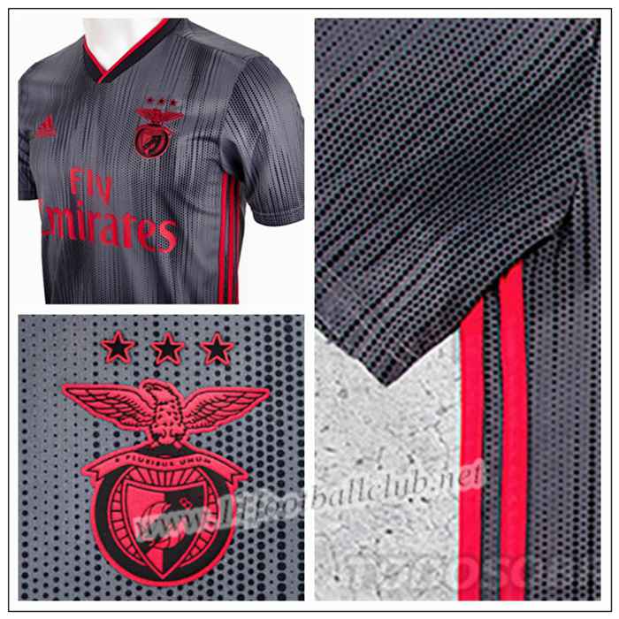 Maillot de Foot Benfica CERVI 11 Gris Exterieur 2019 2020 Pas Cher - 11footballclub Chinois