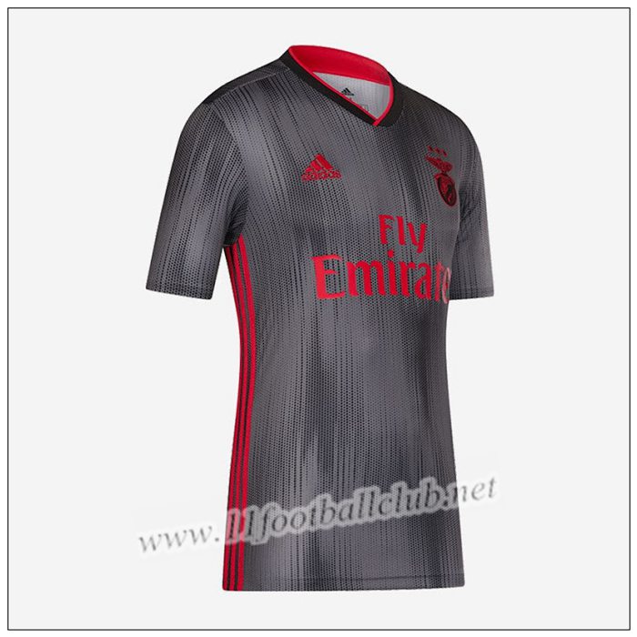Maillot de Foot Benfica EUSEBIO 10 Gris Exterieur 2019 2020 Pas Cher : 11footballclub Grossiste