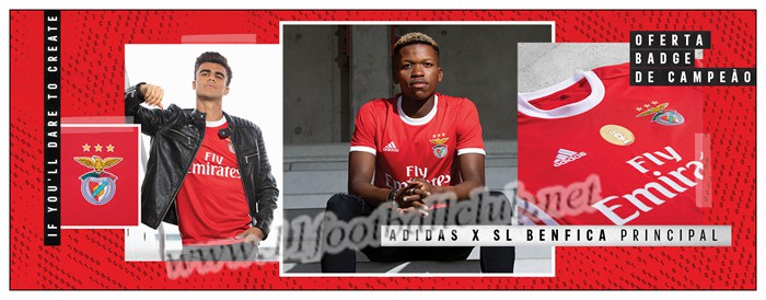 Maillot de Foot Benfica GABRIEL 8 Rouge Domicile 2019 2020 Pas Cher - 11footballclub Shop