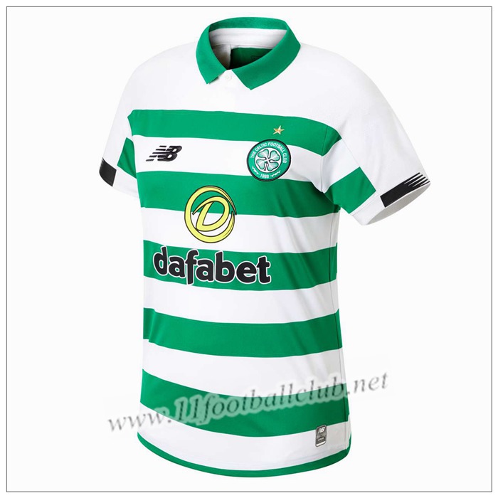 Nouveau Maillot de Foot Celtic Enfant Domicile New Balance 19/20 Pas Cher