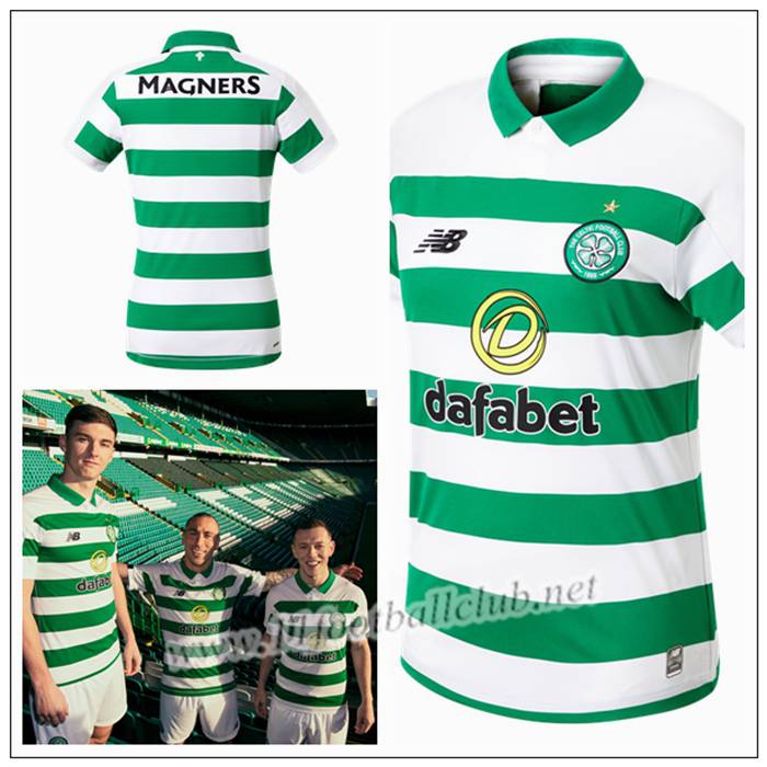 Maillot de Foot Celtic LUSTIG 23 Blanc/Vert Domicile 2019 2020 Pas Cher | Boutique 11footballclub Du Chine