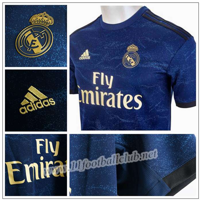Maillot de Foot Real Lucas Vazquez 17 Enfant Bleu Foncé Exterieur 2019 2020 Pas Cher - Achat 11footballclub Outlet