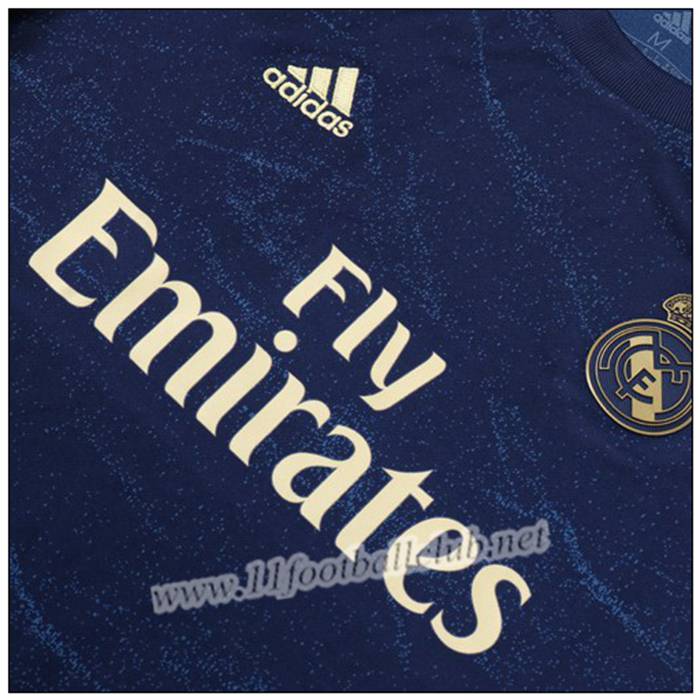 Maillot de Foot Real Marcelo 12 Enfant Bleu Foncé Exterieur 2019 2020 Pas Cher - 11footballclub.net Grossiste