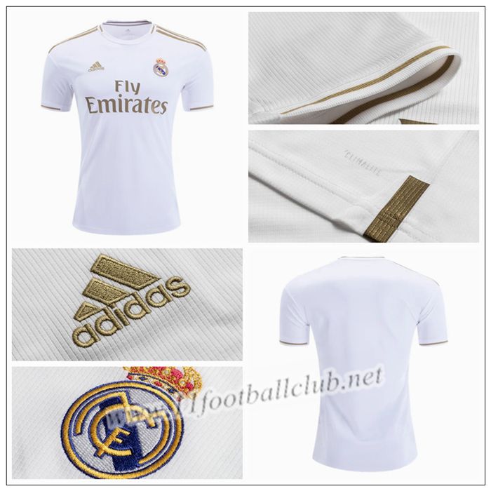 Maillot de Foot Real BENZEMA 9 Enfant Blanc Domicile 2019 2020 Pas Cher | 11footballclub Officiel
