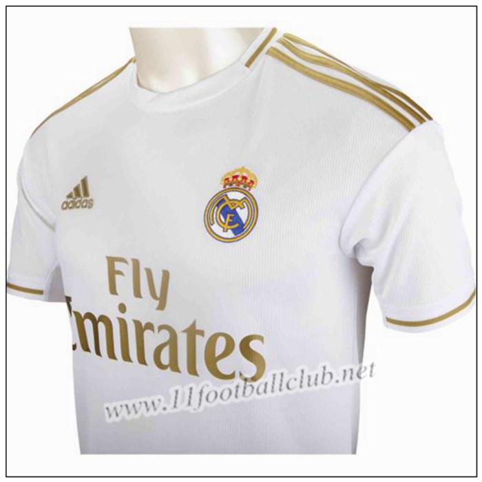 Maillot de Foot Real Dani Carvajal 2 Enfant Blanc Domicile 2019 2020 Pas Cher - 11footballclub Chinois