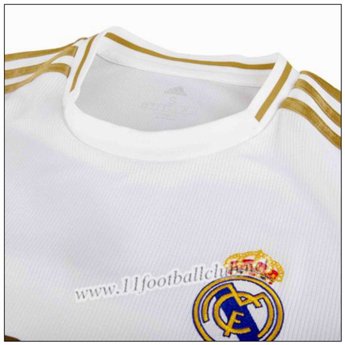 Maillot de Foot Real BRAHIM 21 Enfant Blanc Domicile 2019 2020 Pas Cher : 11footballclub Store