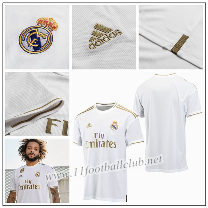 Nouveaux Maillot de Foot Real Enfant Domicile Adidas 19/20 Pas Cher