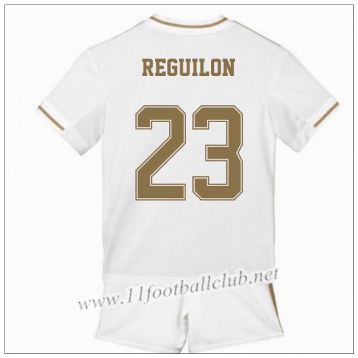 Officiel Nouveau Maillot Real Madrid REGUILON 23 Enfant Domicile Blanc Adidas 19/20 Authentic