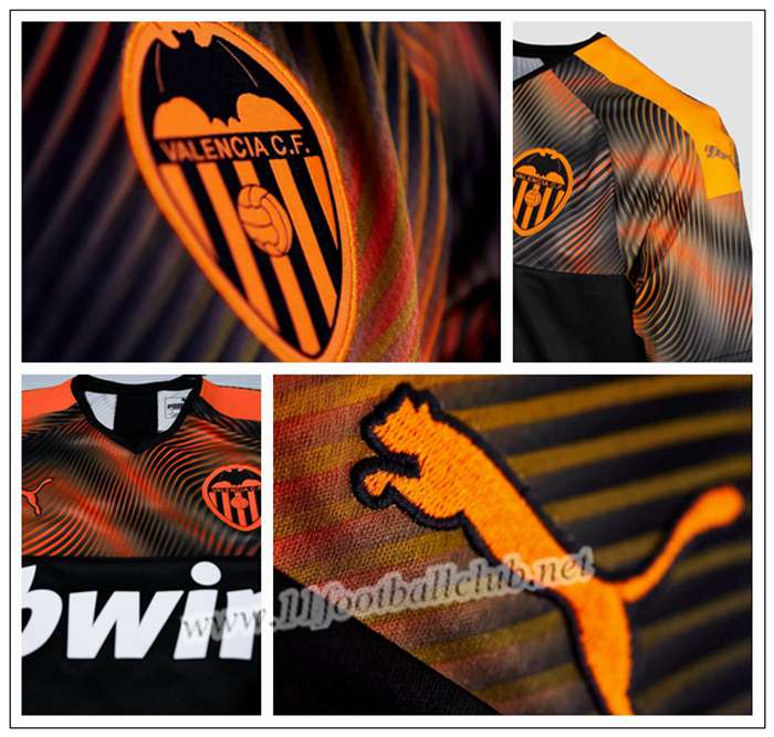 Maillot de Foot Valencia WASS 18 Enfant Orange Exterieur 2019 2020 Pas Cher : 11footballclub Grossiste