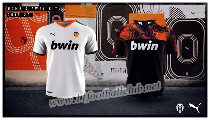 Maillot de Foot Valencia GARAY 24 Enfant Orange Exterieur 2019 2020 Pas Cher : 11footballclub En Gros