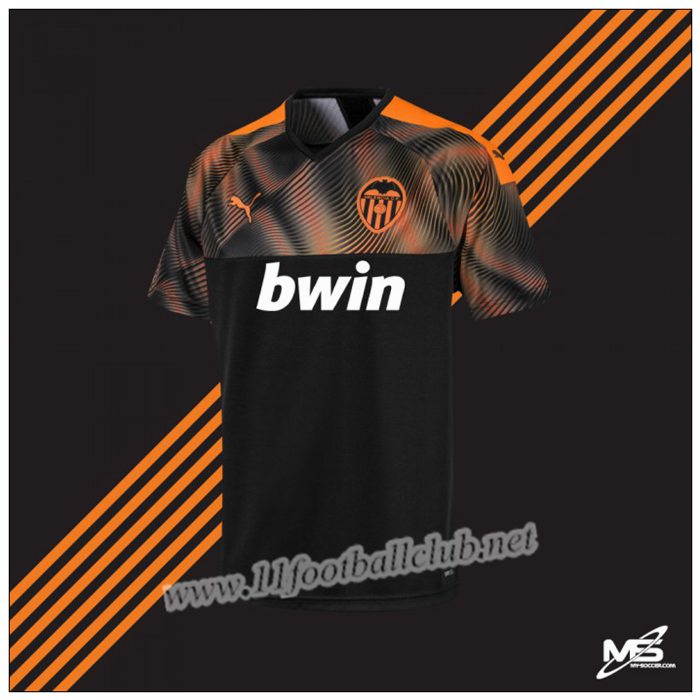 Maillot de Foot Valencia GUEDES 7 Enfant Orange Exterieur 2019 2020 Pas Cher | 11footballclub Du Chine