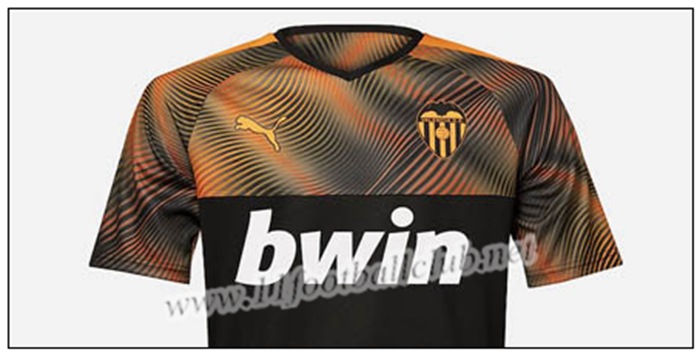 Maillot de Foot Valencia GAMEIRO 9 Enfant Orange Exterieur 2019 2020 Pas Cher Pour 11footballclub Online