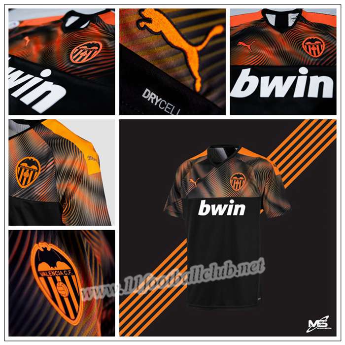 Nouveau Maillot de Foot Valencia KONDOGBIA 6 Enfant Exterieur Puma 19/20 Pas Cher