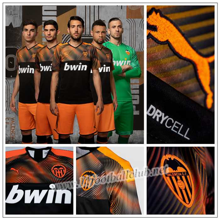Nouveaux Maillot de Foot Valencia GUEDES 7 Enfant Exterieur Puma 19/20 Pas Cher
