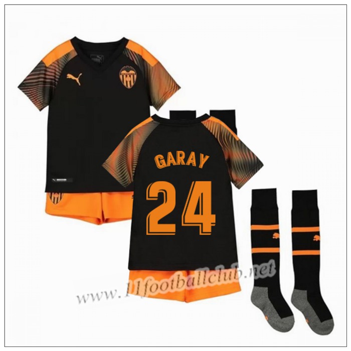 Officiel Nouveau Maillot Valencia GARAY 24 Enfant Exterieur Orange Puma 19/20 Junior