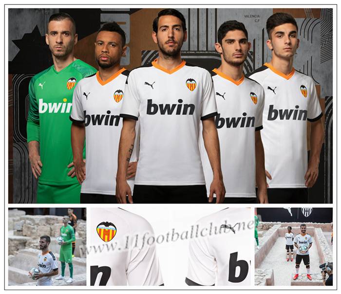 Nouveaux Maillot de Foot Valencia GAMEIRO 9 Enfant Domicile Puma 19/20 Pas Cher