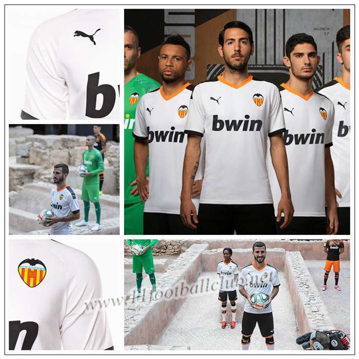 Nouveaux Maillot de Foot Valencia GUEDES 7 Enfant Domicile Puma 19/20 Pas Cher