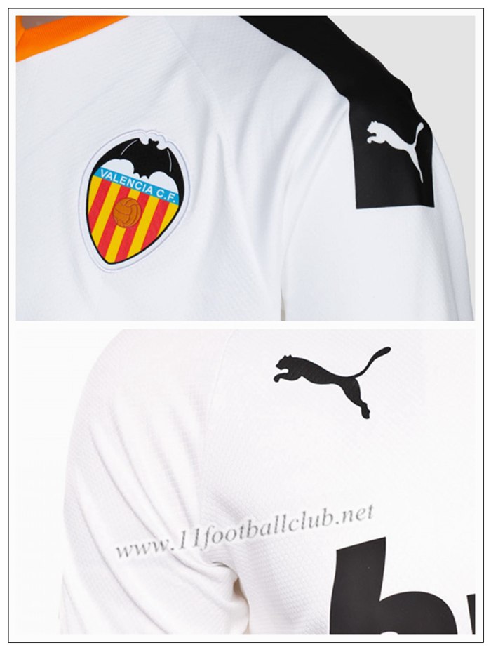 Maillot de Foot Valencia GUEDES 7 Enfant Blanc Domicile 2019 2020 Pas Cher | 11footballclub Du Chine