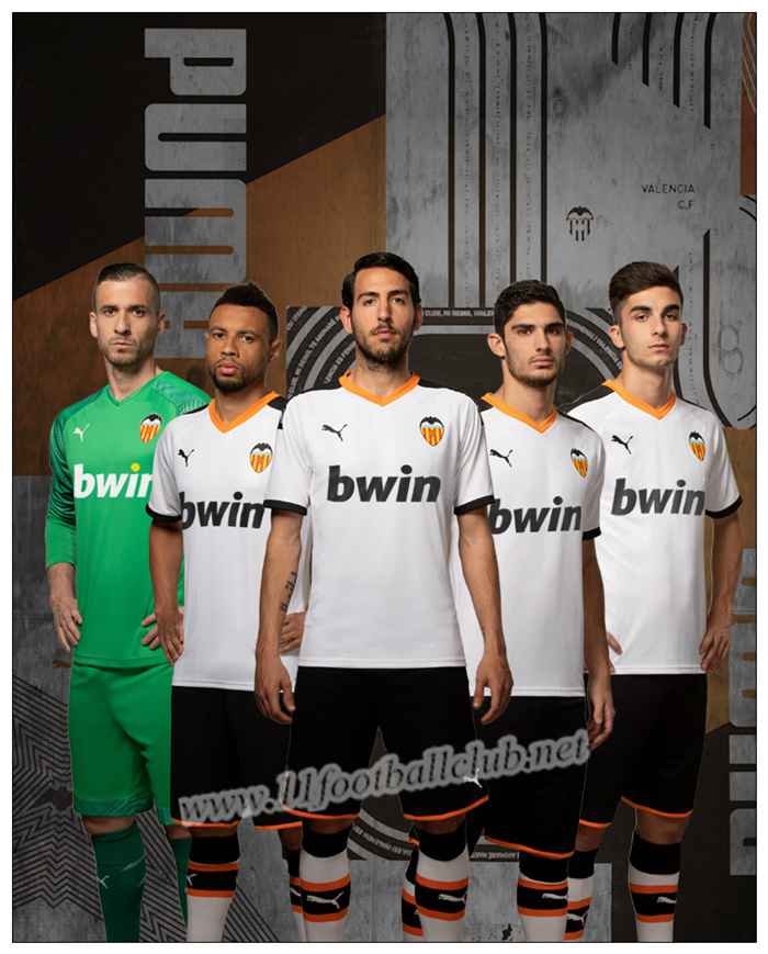 Maillot de Foot Valencia RODRIGO 19 Enfant Blanc Domicile 2019 2020 Pas Cher - 11footballclub Outlet