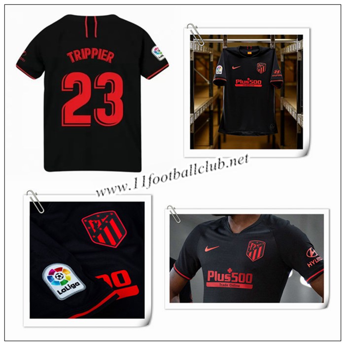 Le Nouveaux Maillot de Atletico Madrid Trippier 23 Enfant Exterieur Noir 2019/20