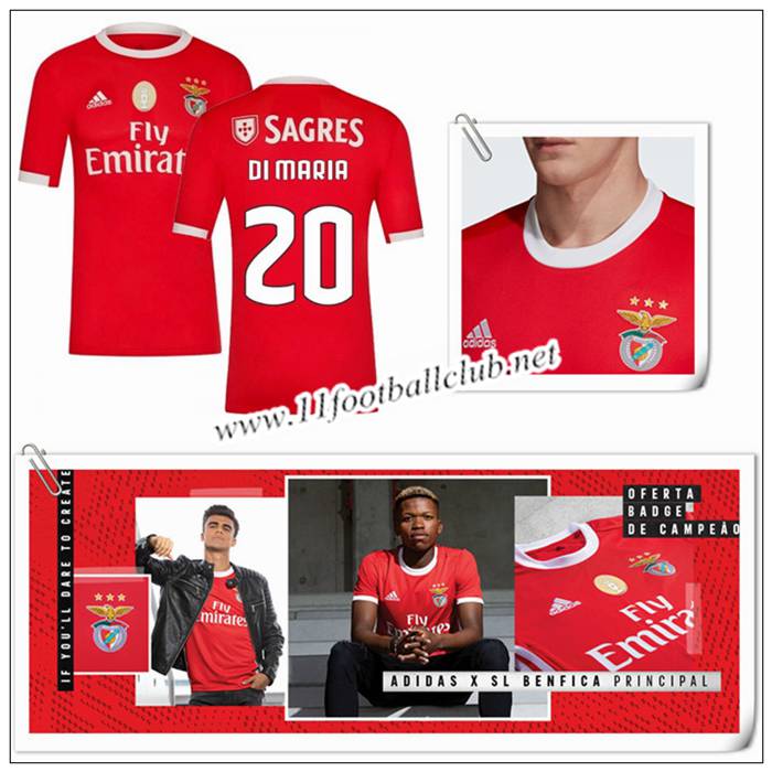 Le Nouveaux Maillot de Benfica DI MARIA 20 Domicile Rouge 2019/20 Authentic