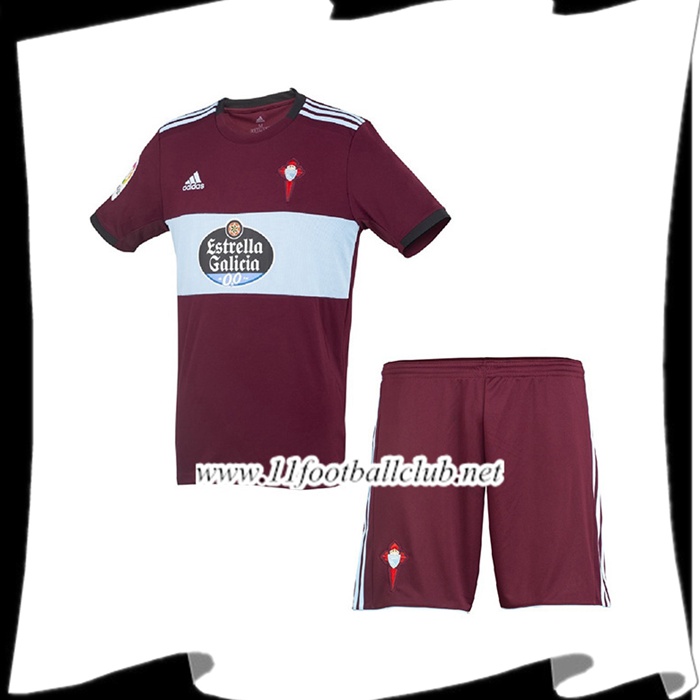 Le Nouveau Maillot du Celta Vigo Enfant Exterieur Rouge foncé 2019/20 Personnalisé