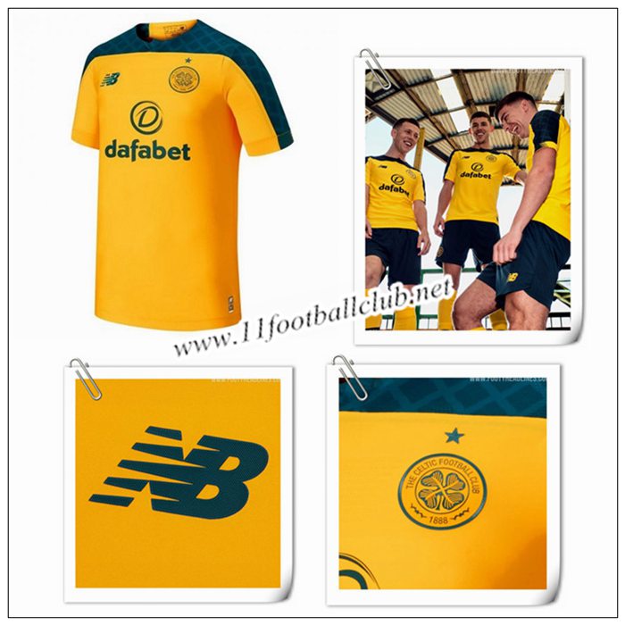 Le Nouveaux Maillot de Celtics Exterieur Jaune 2019/20 Personnalisable