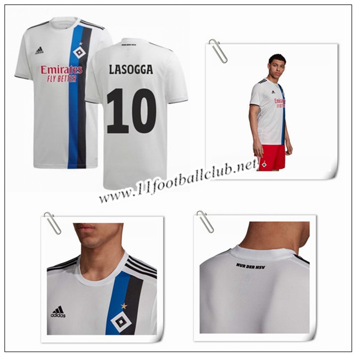 Le Nouveau Maillot du Hamburger SV LASOGGA 10 Domicile Blanc 2019/20 Flocage Le Nouveau Maillot du Hamburger SV LASOGGA 10 Domicile Blanc 2019/20 Flocage