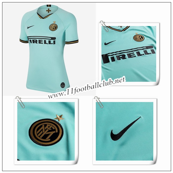 Le Nouveaux Maillot de Inter Milan Femme Exterieur Vert Clair 2019/20 Junior Le Nouveaux Maillot de Inter Milan Femme Exterieur Vert Clair 2019/20 Junior