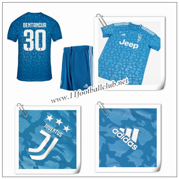 Le Nouveau Maillot du Juventus BENTANCUR 30 Enfant Third Bleu 2019/20 Vintage