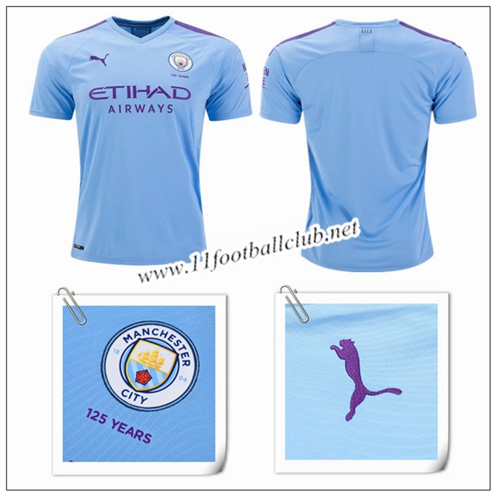 Le Nouveaux Maillot de Manchester City Domicile Bleu Clair 2019/20 Officiel Le Nouveaux Maillot de Manchester City Domicile Bleu Clair 2019/20 Officiel