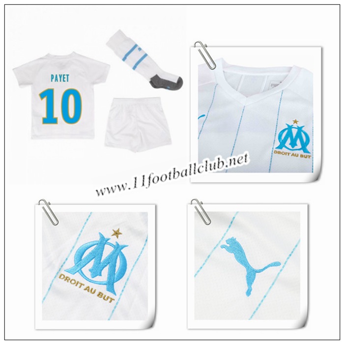 Maillot Domicile Olympique De Marseille 2019-2020 – Payet #10 – Puma Blanc XS