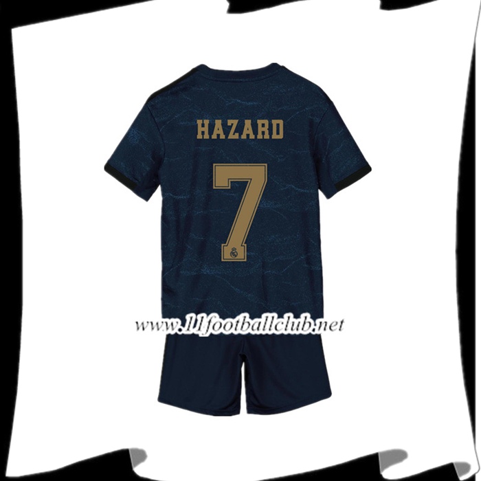 Le Nouveau Maillot du Real Madrid Hazard 7 Enfant Exterieur Bleu Foncé 2019/20