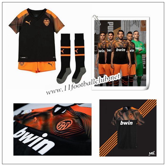 Le Nouveau Maillot du Valence CF Enfant Exterieur Orange 2019/20 Floqué