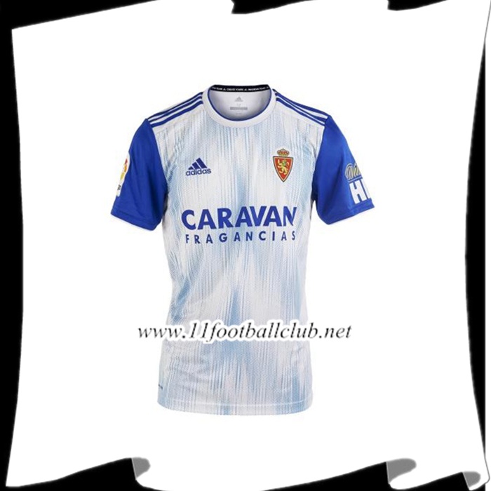 Le Nouveau Maillot du Real Zaragoza Domicile Blanc et Bleu 2019/20 Vintage