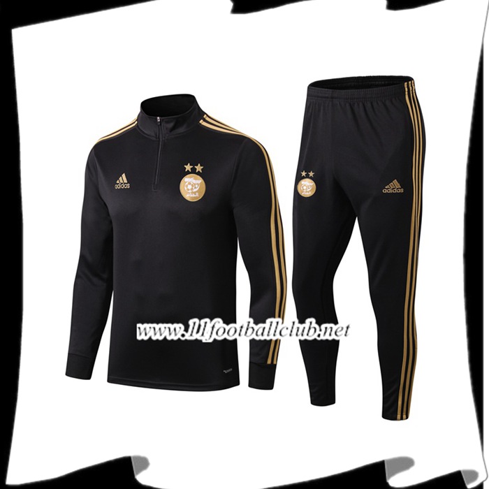 Le Nouveau Ensemble Survetement Algerie Noir 2019/20 Personnalisable