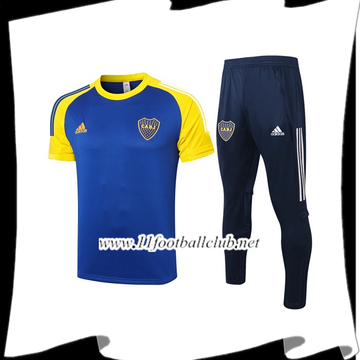 Le Nouveau Ensemble Polo Boca Juniors + Pantalon Bleu 2020/2021