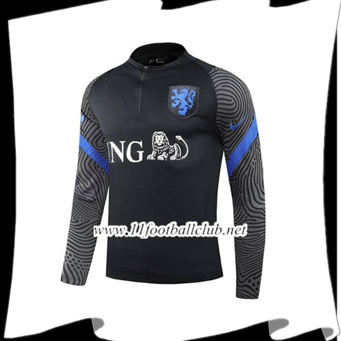 Le Nouveau Sweatshirt Training Pays-Bas Noir 2020/2021