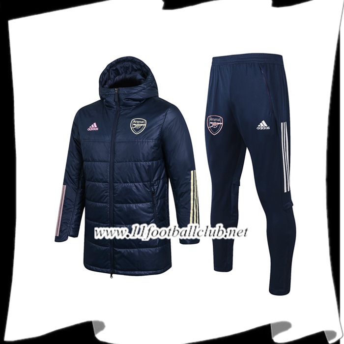 Le Nouveau Doudoune De Foot Arsenal + Pantalon Bleu Marin 2020/2021
