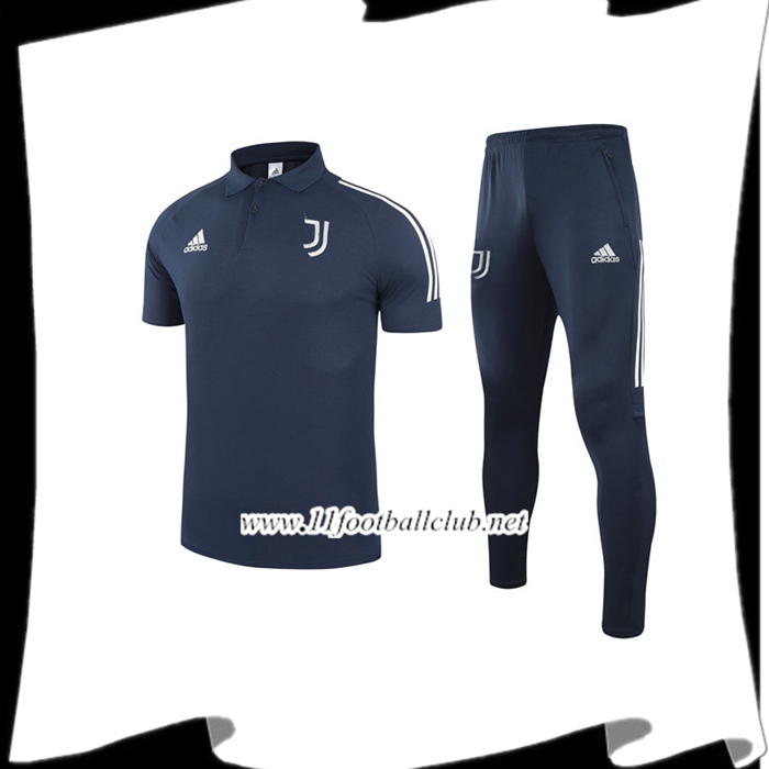 Le Nouveau Ensemble Polo Juventus + Pantalon Bleu Marin 2021/2022