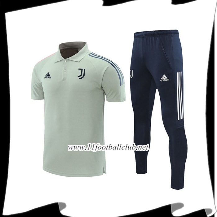 Le Nouveau Ensemble Polo Juventus + Pantalon Grise 2021/2022
