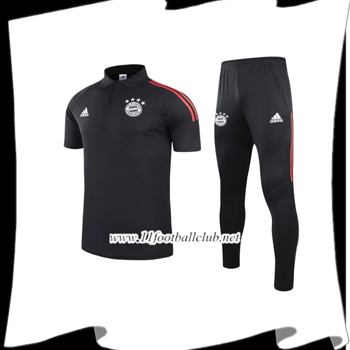 Le Nouveau Ensemble Polo Bayern Munich + Pantalon Noir 2021/2022