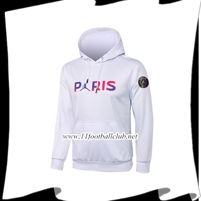 Le Nouveau Sweatshirt Training Capuche Jordan PSG Paris Blanc 2021/2022