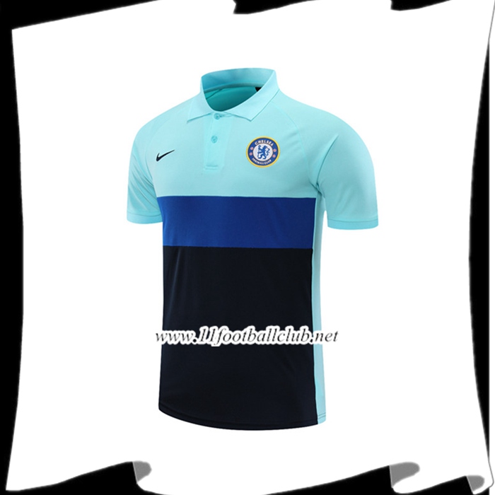 Le Nouveau Polo Foot FC Chelsea Noir/Bleu 2021/2022