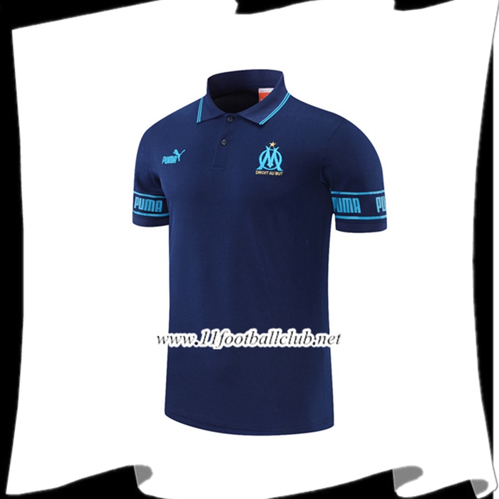Le Nouveau Polo Foot Marseille OM Bleu Marin 2021/2022