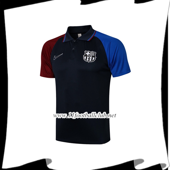 Le Nouveaux Polo Foot FC Barcelone Noir/Bleu 2021/2022
