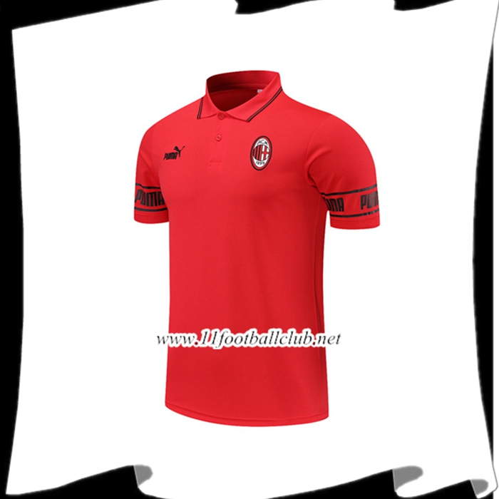 Le Nouveaux Polo Foot Milan AC Rouge 2021/2022