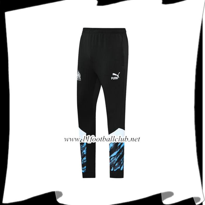 Le Nouveaux Training Pantalon Foot Marseille OM Noir/Bleu 2021/2022
