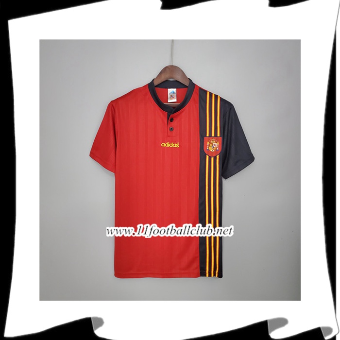 Le Nouveau Maillot de Foot Espagne Retro Domicile 1996